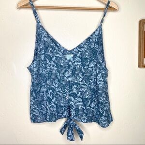 NWT Travida palm tie front tank size large